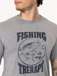 Men's Fishing is my Therapy Tee