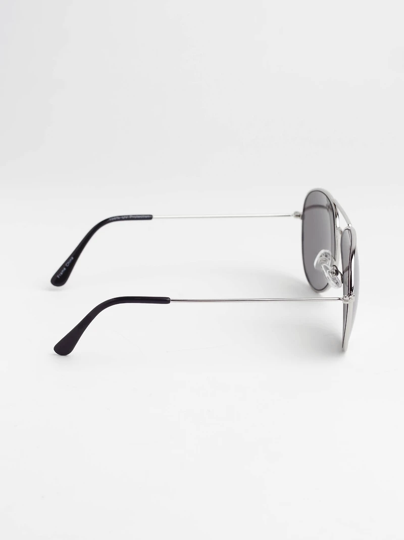 Men's Chrome Frame Sunglasses