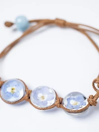 Women's Pressed Flower Bracelet