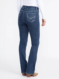 Women's Medium Dark Wash Baby Boot Jeans