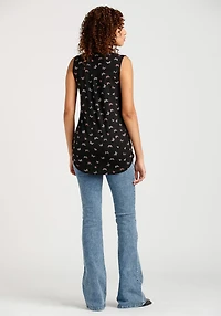 Women's Butterfly Half Zip Tank