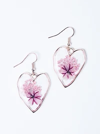 Women's Pressed Flower Earrings