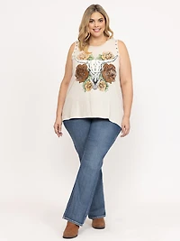 Women's Bull Skull Tank