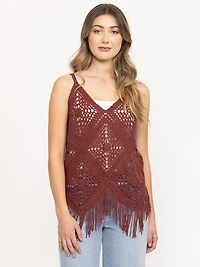 Women's Crochet Sweater Tank