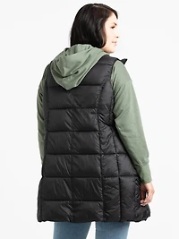 Women's Long Puffer Vest
