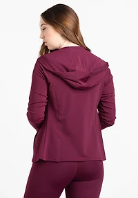 WOMEN'S ACTIVE ZIP FRONT HOODIE