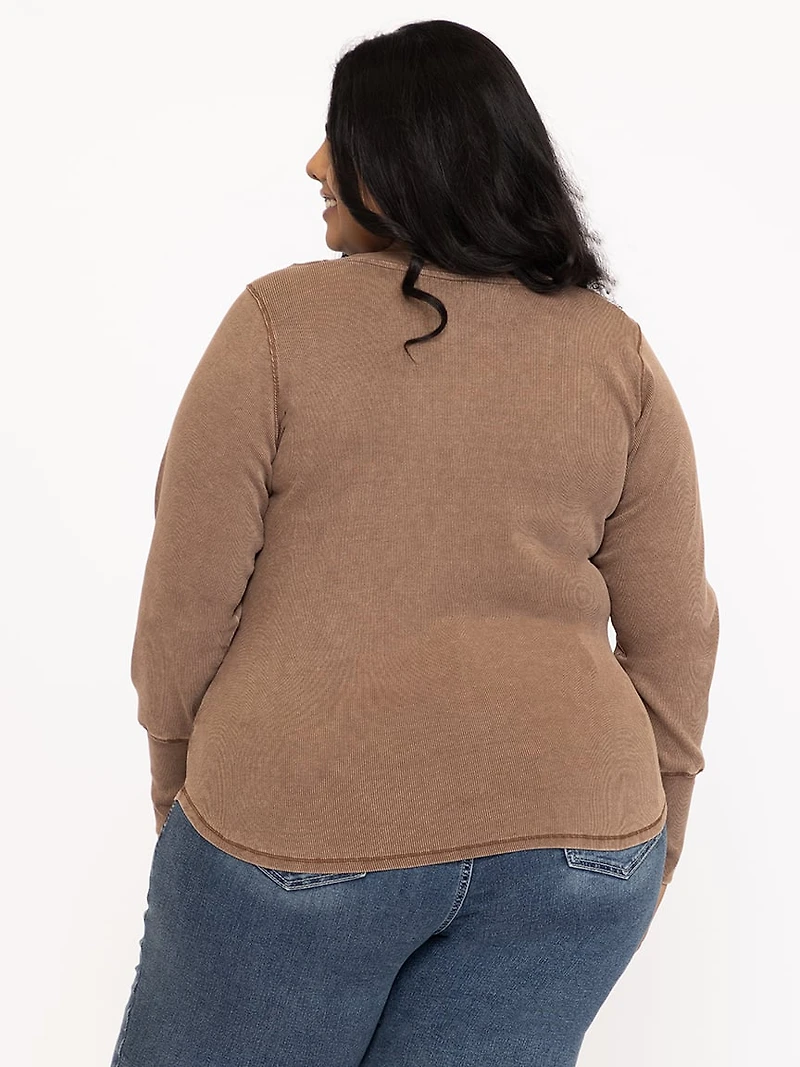 Women's Washed Long Sleeve Tee