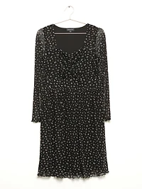 Women's Floral Mesh Babydoll Dress
