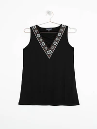 Women's Geo Cross Neck Tank