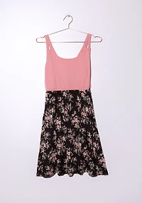 Women's Floral Colour Block Dress