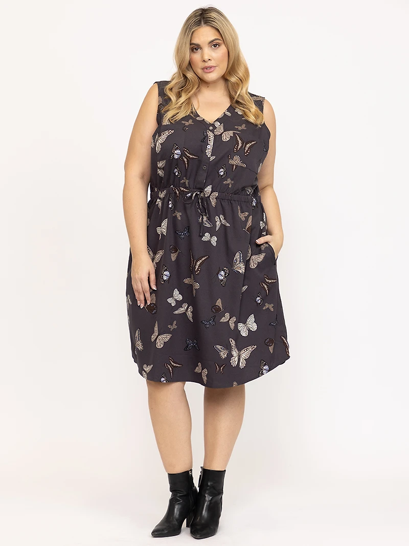 Women's Butterfly Print Dress