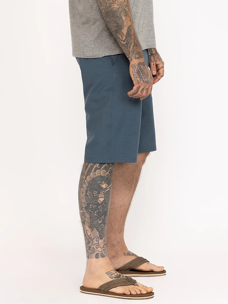 Men's Teal Hybrid Shorts