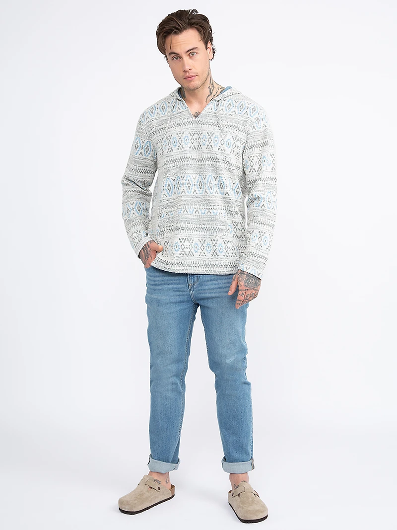 Men's Geometric Popover Hoodie