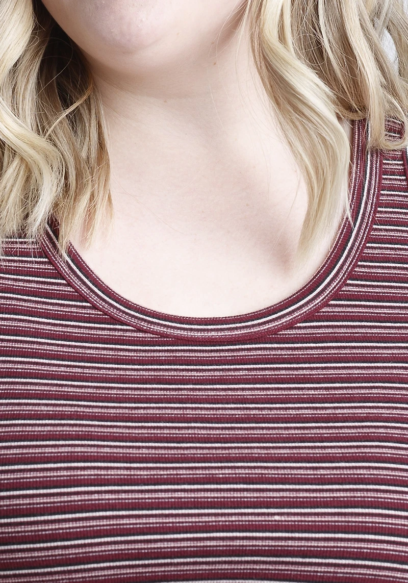 Women's Striped Rib Knit Tank