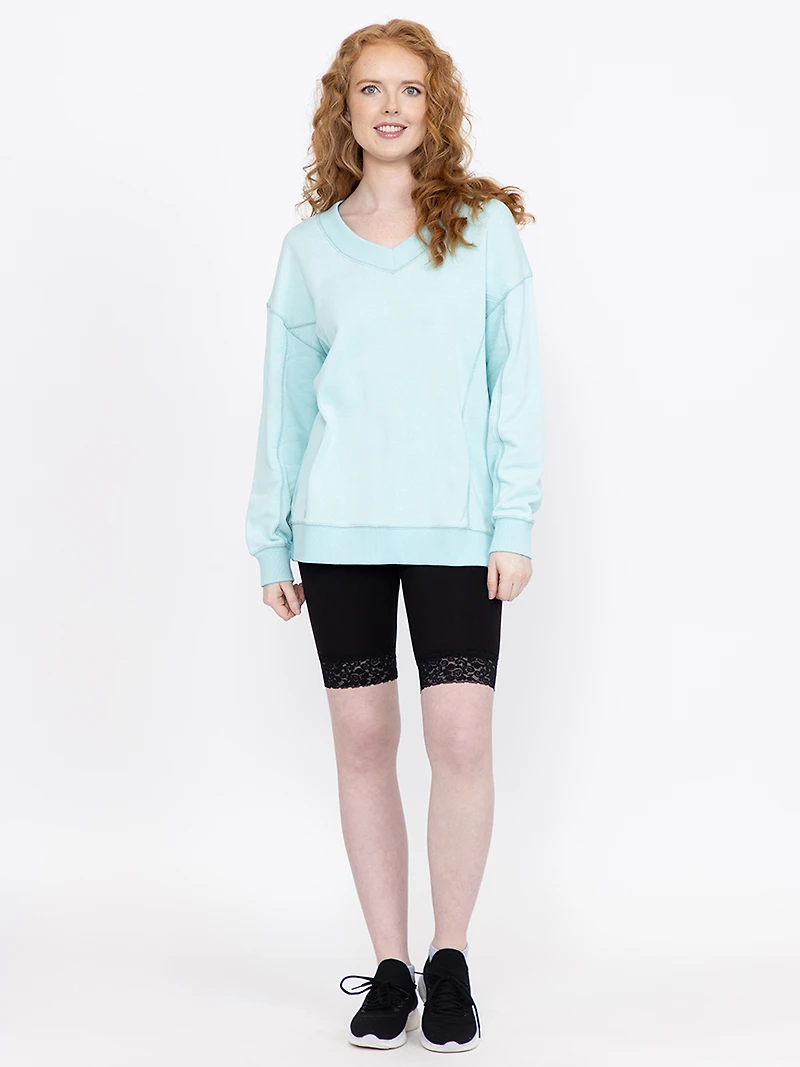 Women's V Neck Sweatshirt