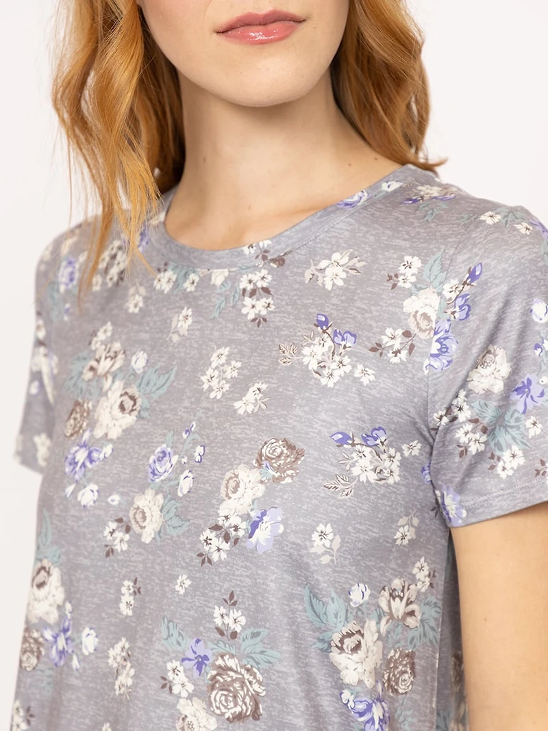Women's Floral Crew Neck Tee