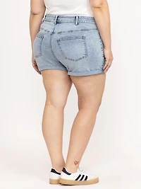 Women's Plus High Rise Rip & Repair Medi