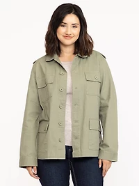 Women's Chore Coat with Knit Back