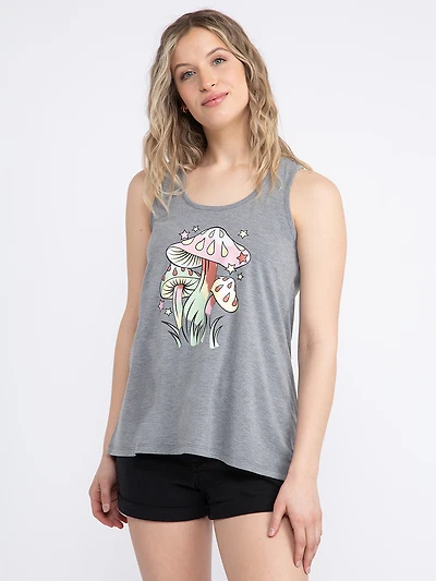 Women's Mushroom Racerback Tank