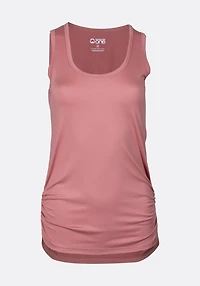 Women's Scoop Neck Side Ruched Tank