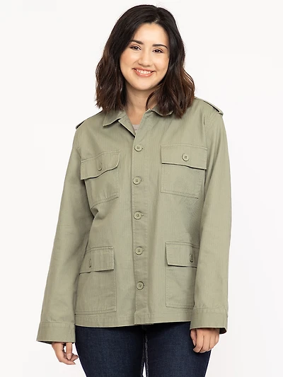 Women's Chore Coat with Knit Back