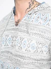 Men's Geometric Popover Hoodie