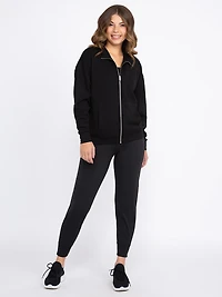 Women's Mock Neck Zip Front