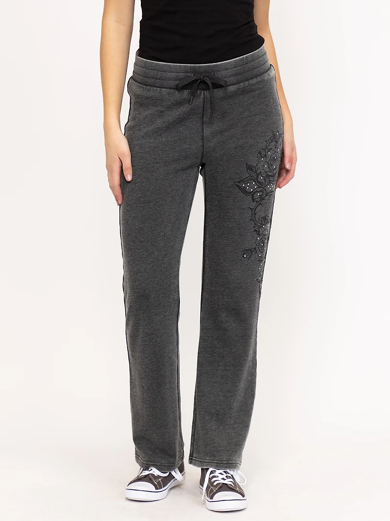 Women's Cross Print Fleeece Pant