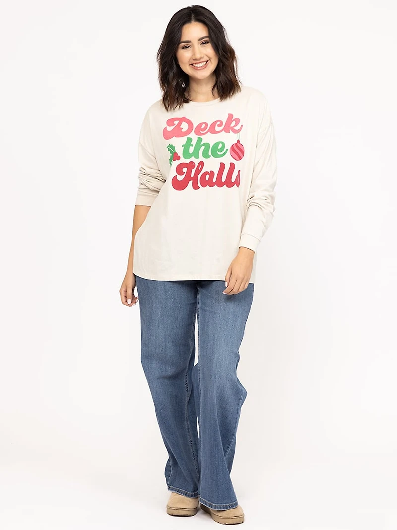 Women's Deck The Halls Long Sleeve Tee