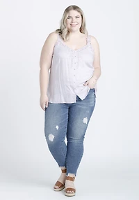 Women's Textured Crochet Tank