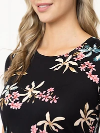 Women's Tropical Crew Neck Tee