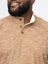 Men's Mock Neck Henley Shirt