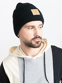 Yellowstone Rib Knit Patch Beanie