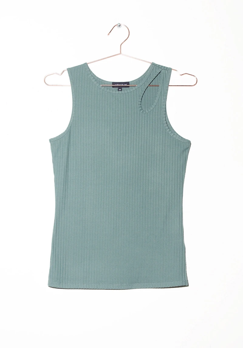 Women's High Neck Cut Out Tank