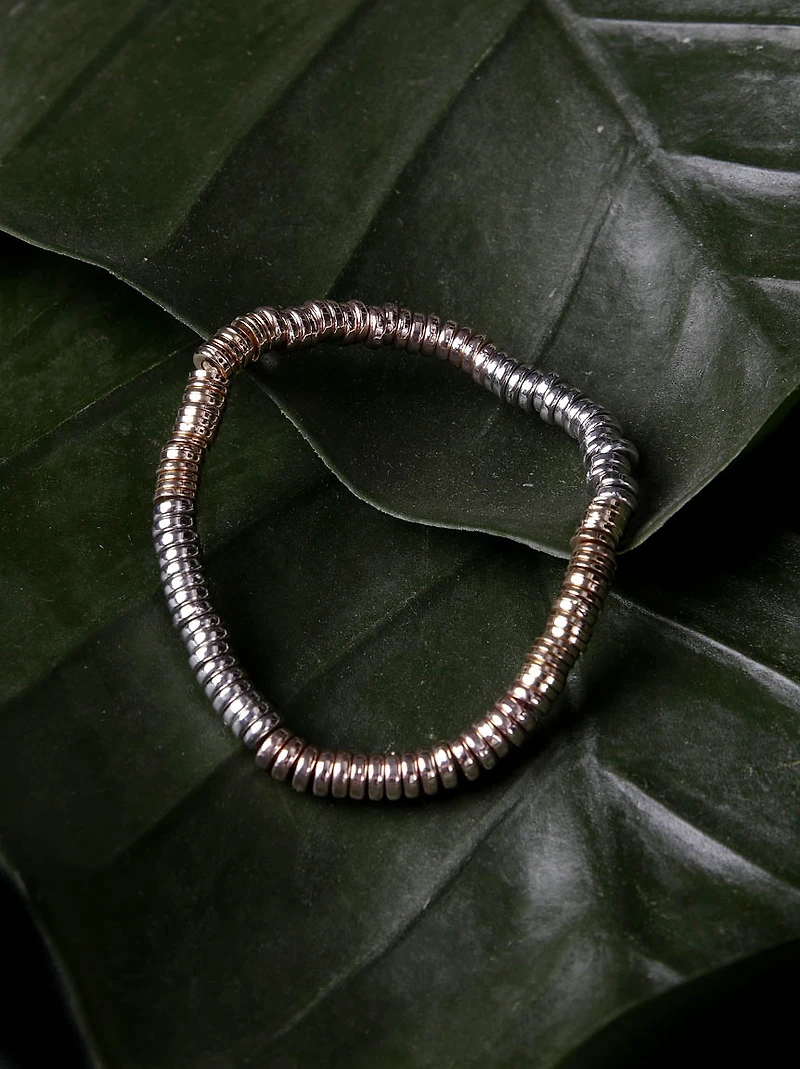 Women's Mixed Metal Heishi Bracelet