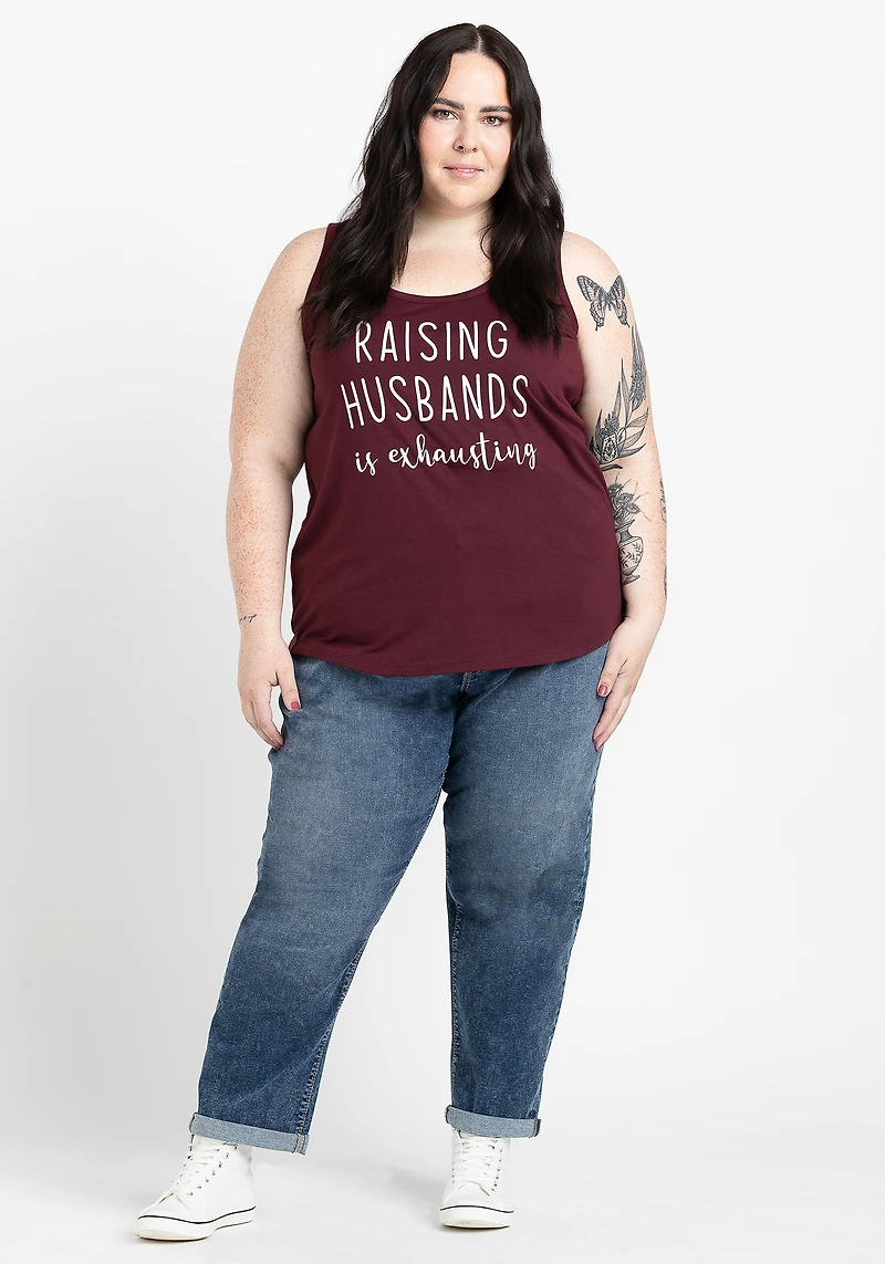 Women's Raising Husbands Scoop Neck Tank