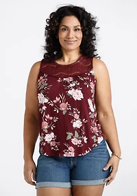 Women's Crochet Neck Tank