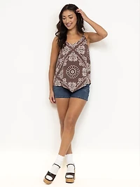 Women's Bandana Print Tank