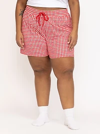 Women's Gingham Sleep Short