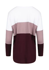 Women's Colour Block Waffle Top