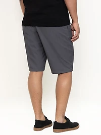 Men's Textured Grey Hybrid Shorts