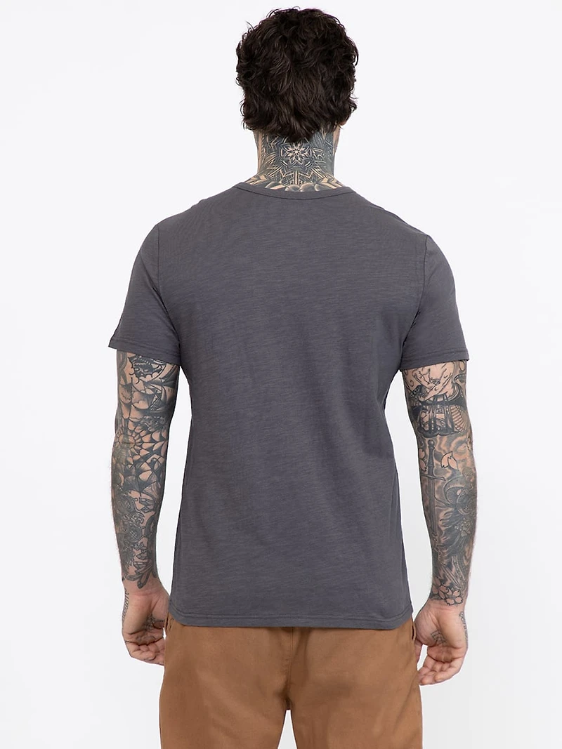 Men's Slub Notch Henley Tee