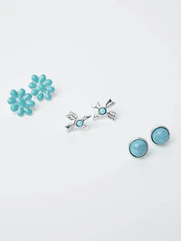 Women's Turquoise Earring Set