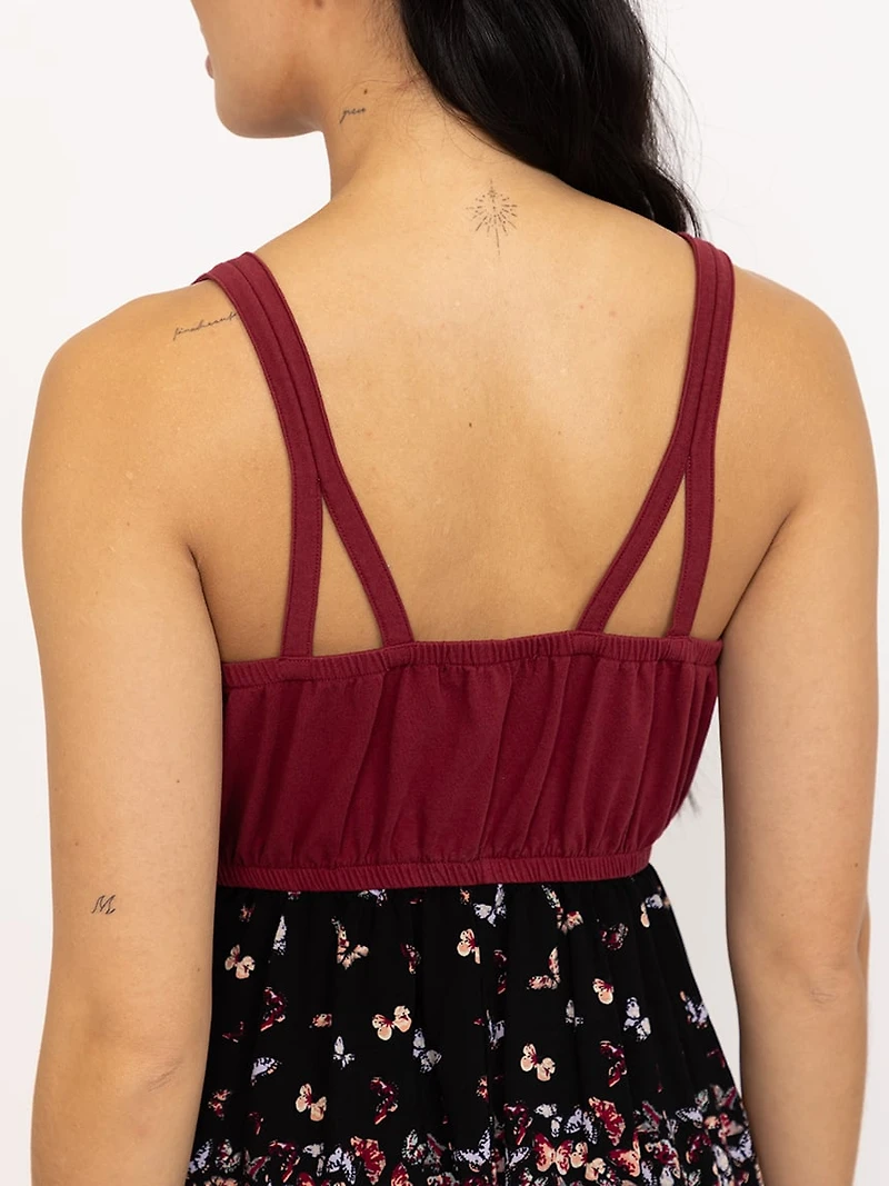 Women's Colour Block Maxi Dress