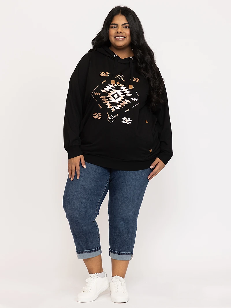 Women's Foil Geo Hoodie