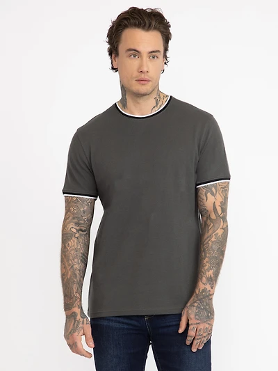 Men's Textured Knit Tee