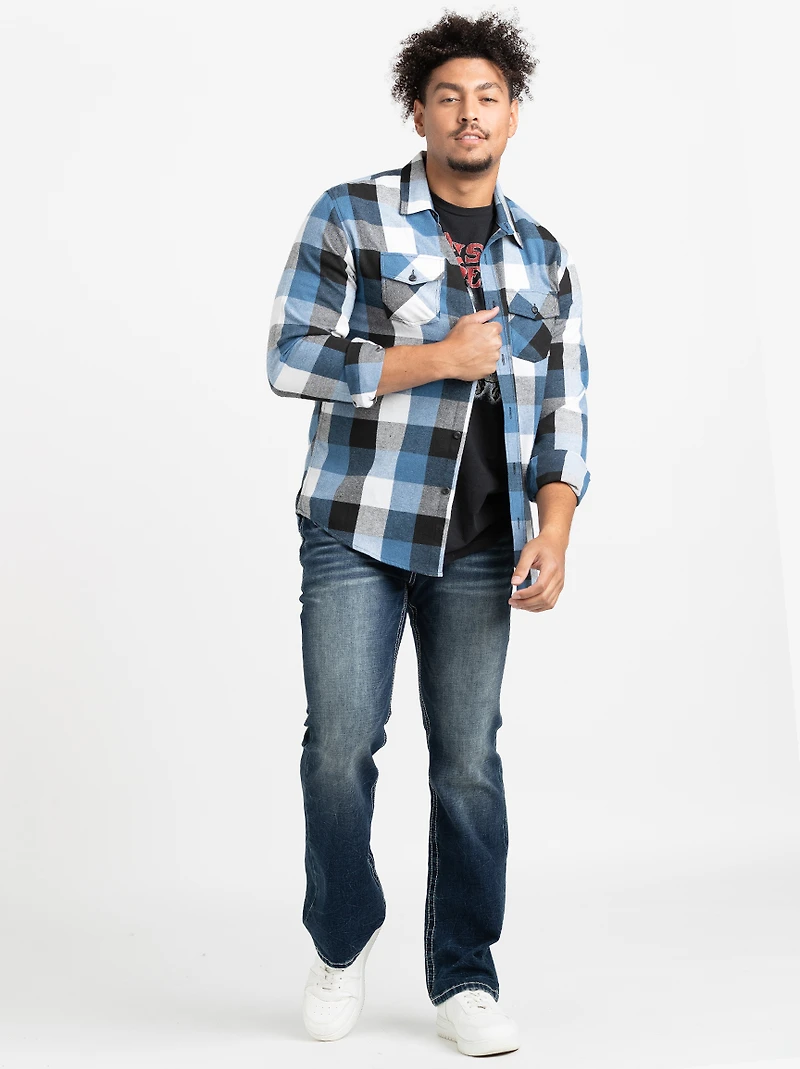 Men's Plaid Flannel Shirt