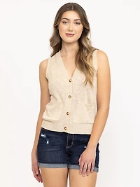 Women's Button Front Vest