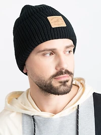 Yellowstone Rib Knit Patch Beanie