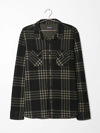 Men's Brushed Knit Plaid Shirt